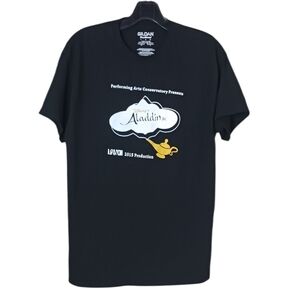 Gildan Black Aladdin Graphic Tee